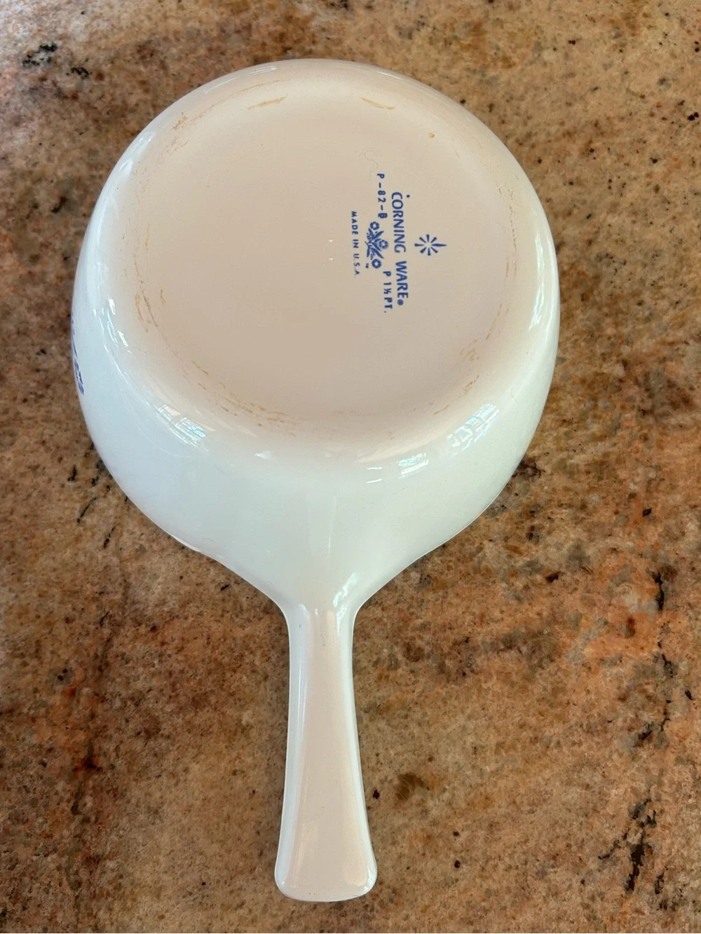 Corningware P82-B Cornflower Blue 1 1/2 Pint Saucepan w/Pyrex Lid P81-C Flawless